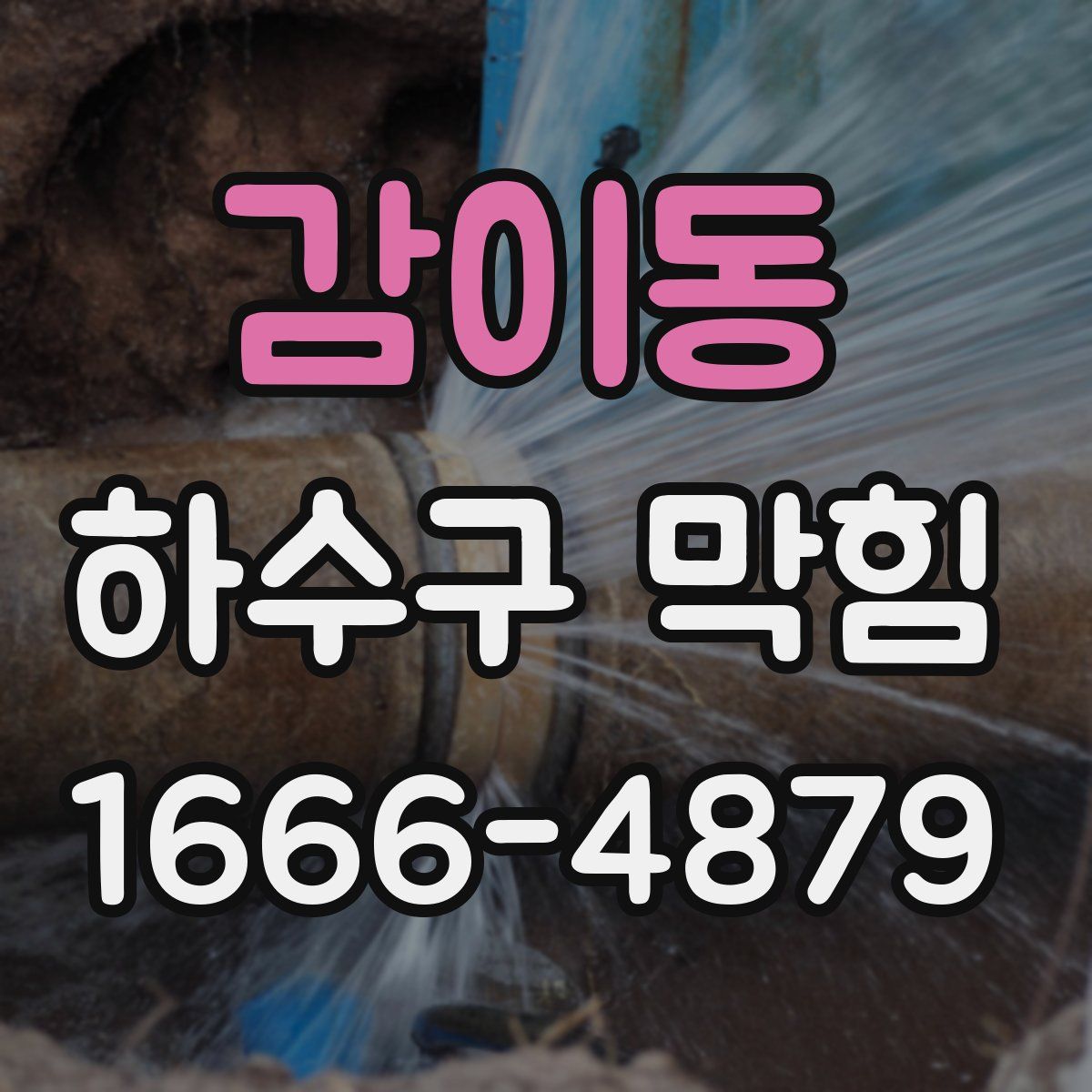 감이동 하수구 막힘