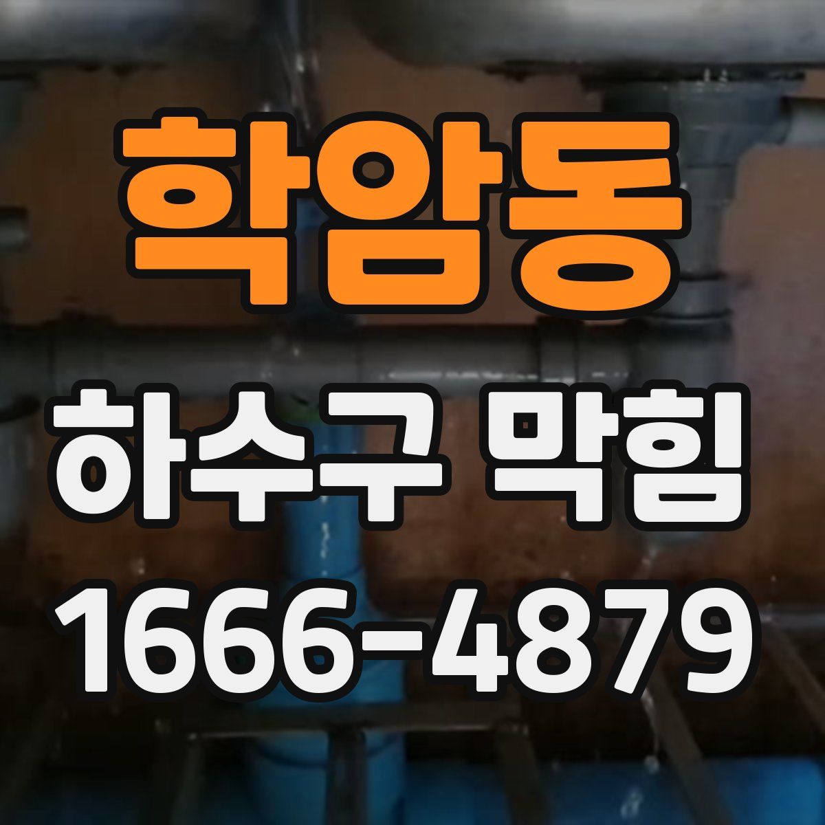 학암동 하수구 막힘
