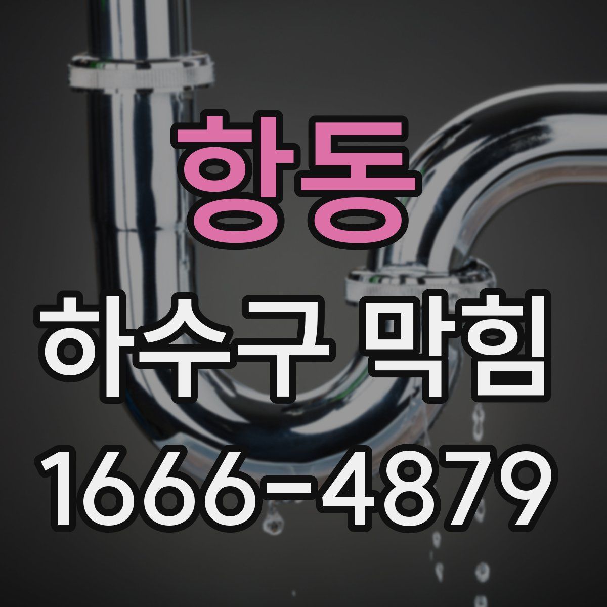 항동 하수구 막힘