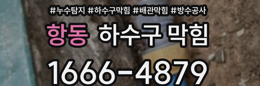 항동 하수구 막힘