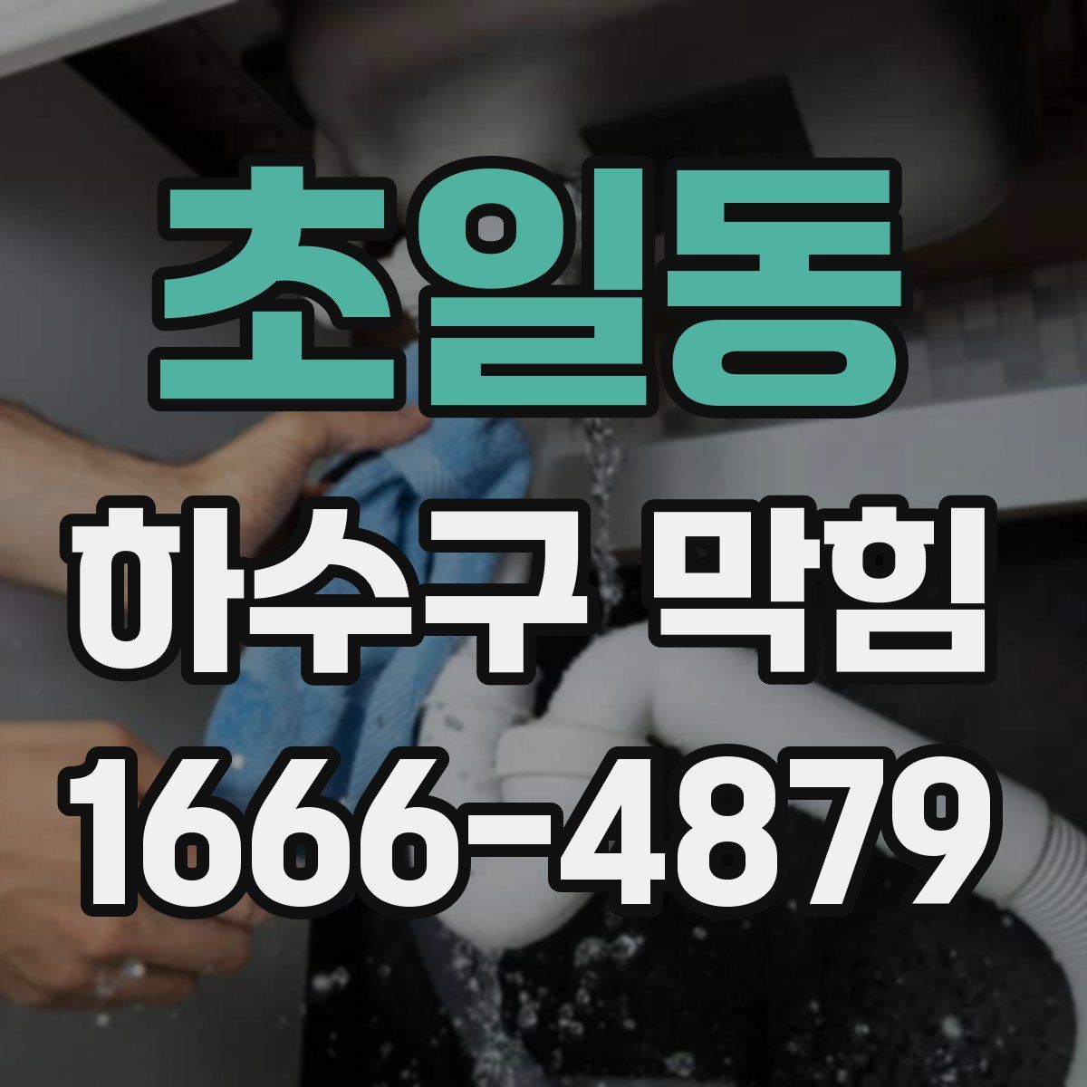 초일동 하수구 막힘
