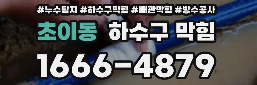 초이동 하수구 막힘