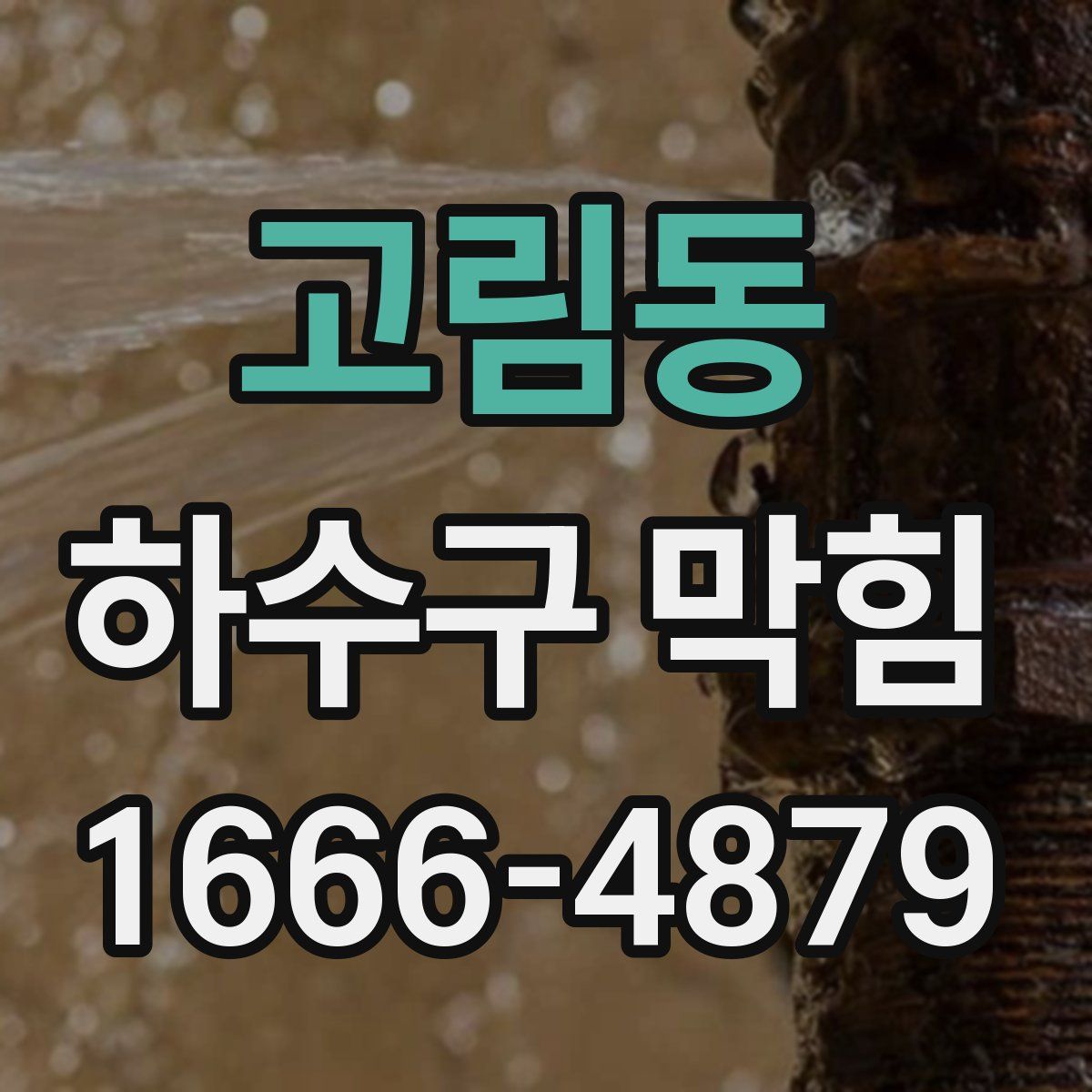 고림동 하수구 막힘