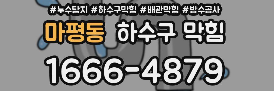 마평동 하수구 막힘