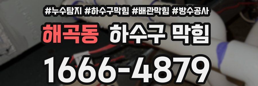 해곡동 하수구 막힘