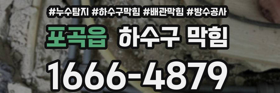 포곡읍 하수구 막힘