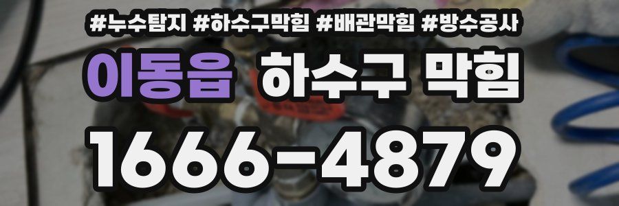이동읍 하수구 막힘