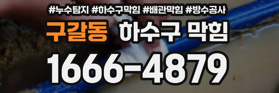 구갈동 하수구 막힘