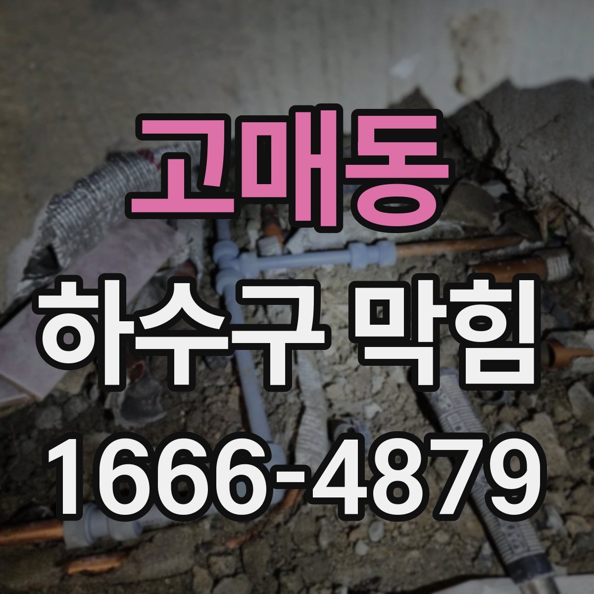 고매동 하수구 막힘