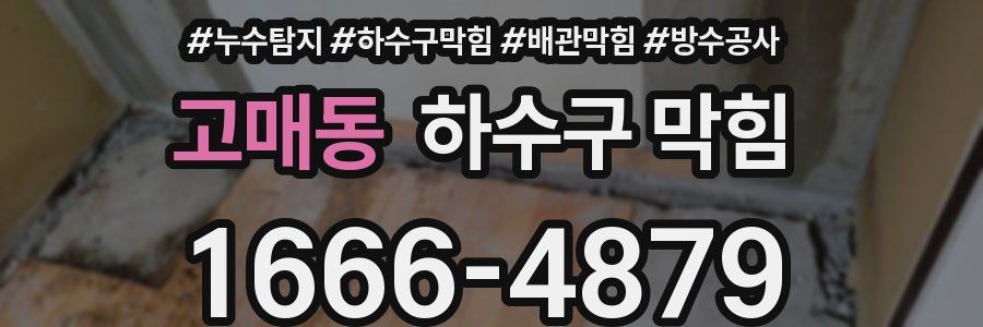 고매동 하수구 막힘