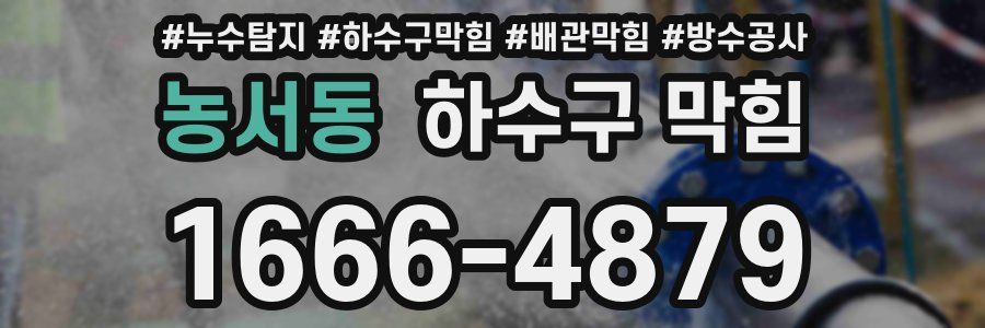 농서동 하수구 막힘