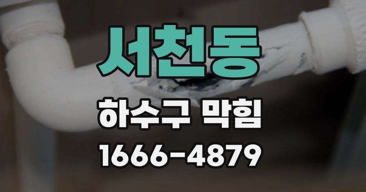 서천동 하수구 막힘