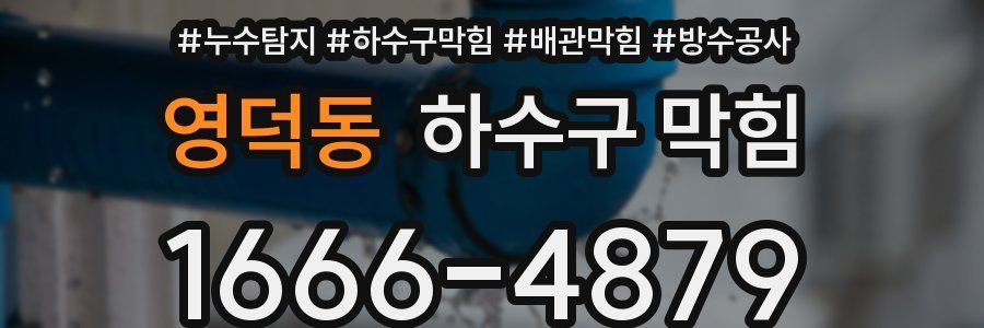 영덕동 하수구 막힘