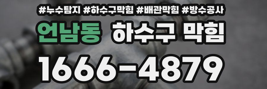 언남동 하수구 막힘