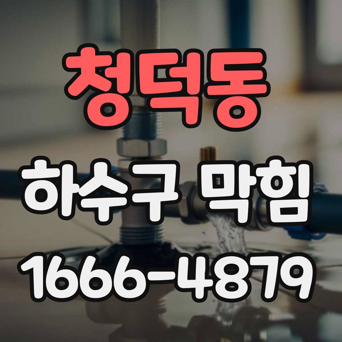 청덕동 하수구 막힘