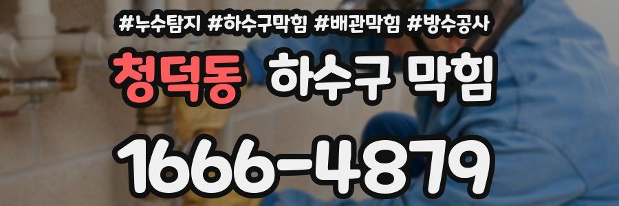 청덕동 하수구 막힘