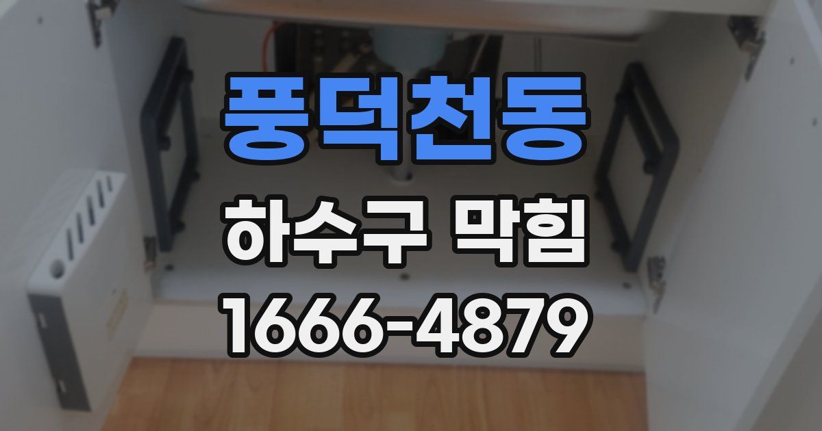 풍덕천동 하수구 막힘