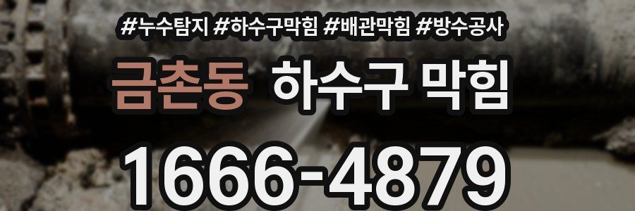 금촌동 하수구 막힘