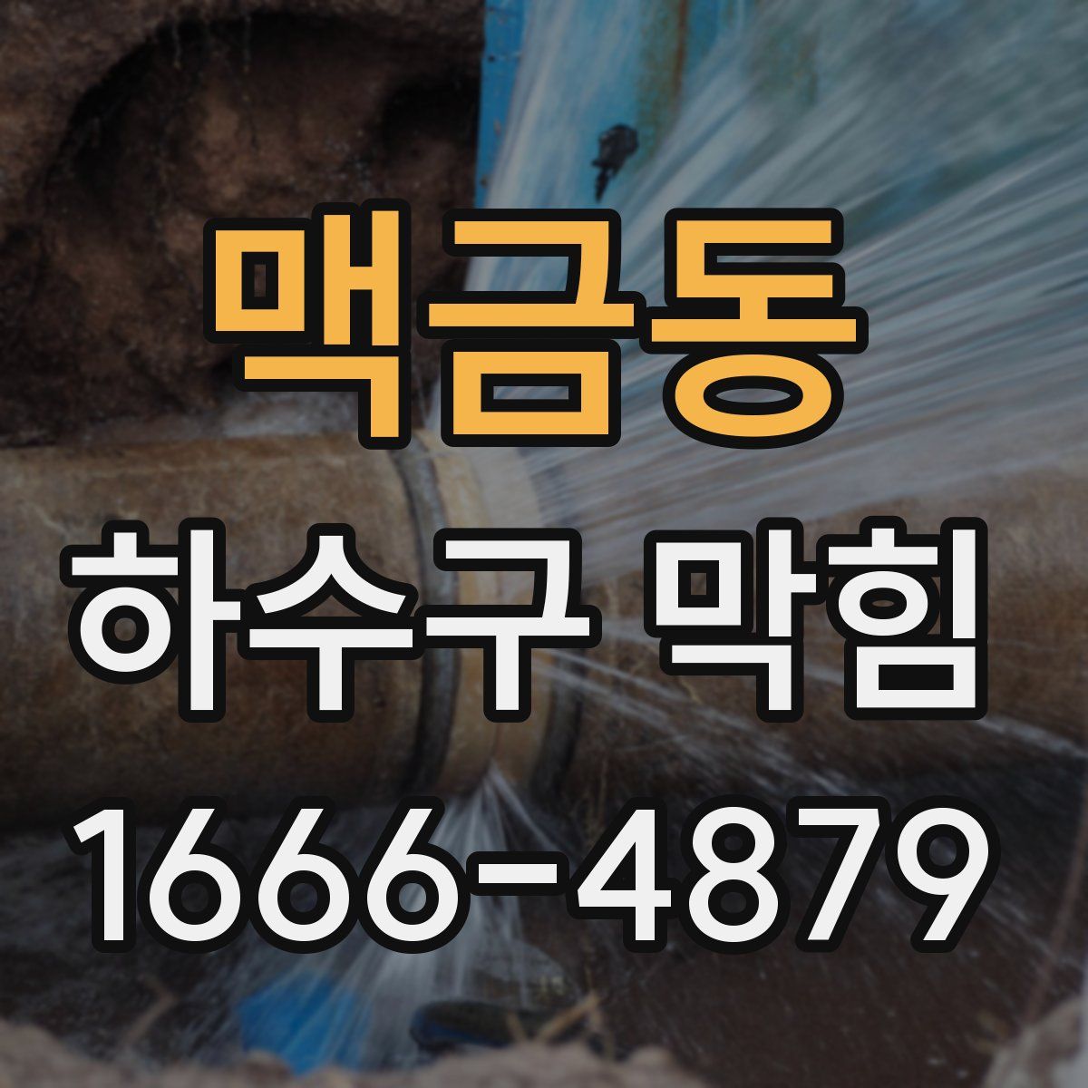 맥금동 하수구 막힘