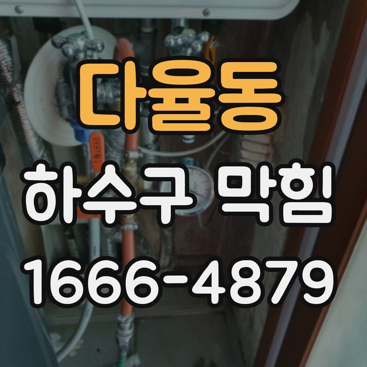 다율동 하수구 막힘