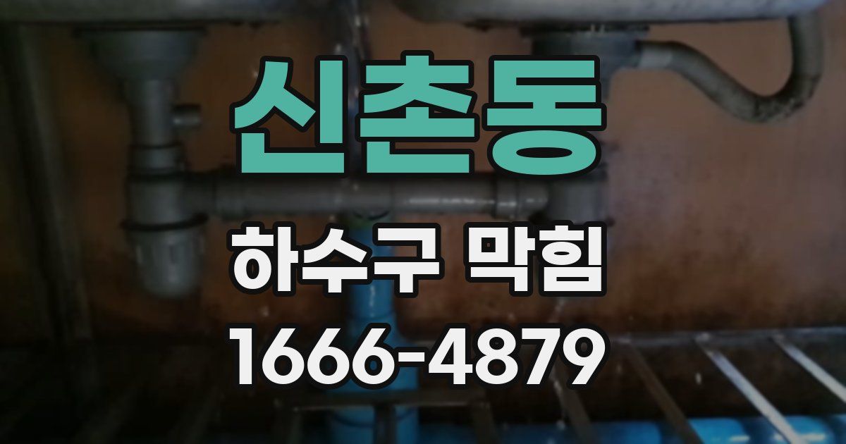 신촌동 하수구 막힘
