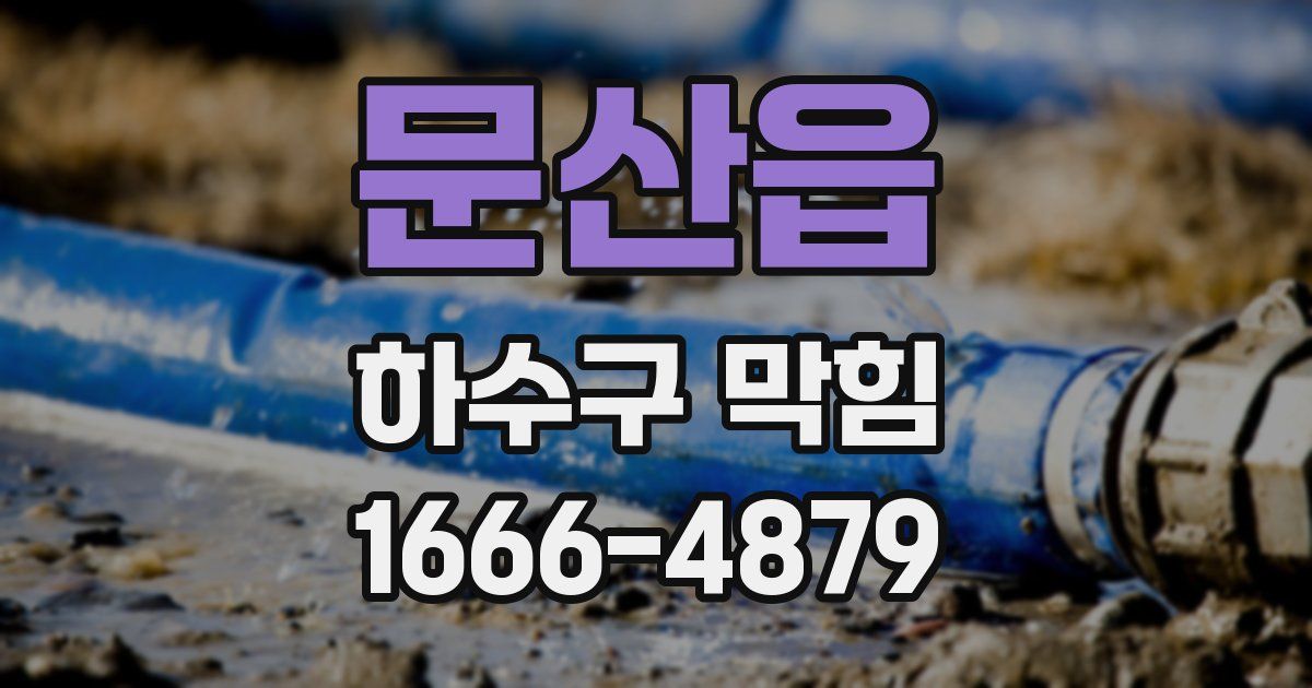 문산읍 하수구 막힘