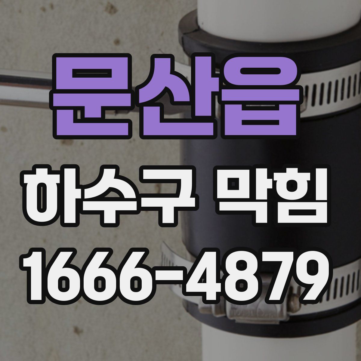 문산읍 하수구 막힘