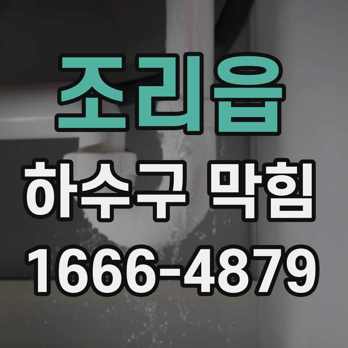 조리읍 하수구 막힘