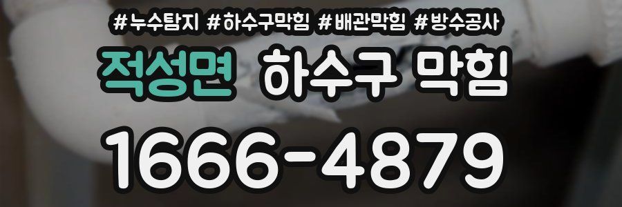 적성면 하수구 막힘