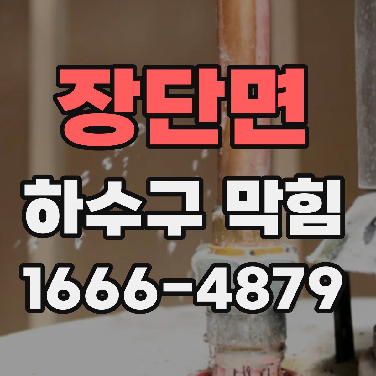 장단면 하수구 막힘