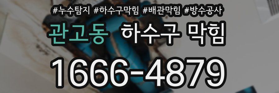 관고동 하수구 막힘