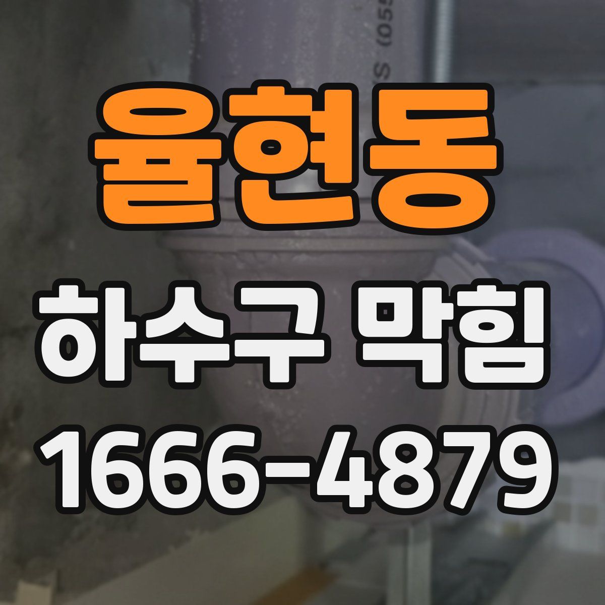 율현동 하수구 막힘