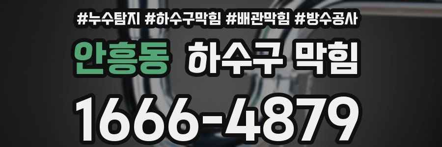 안흥동 하수구 막힘