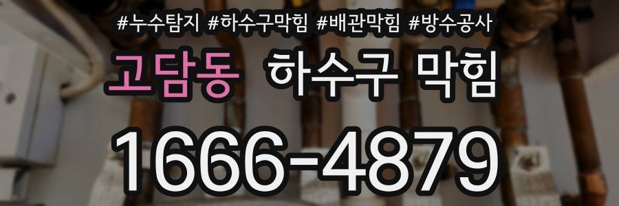고담동 하수구 막힘