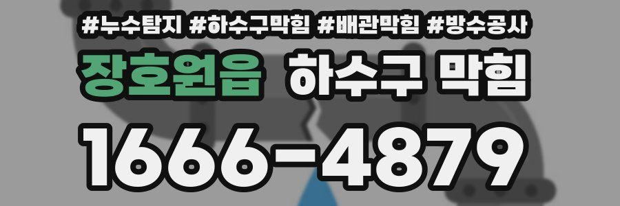 장호원읍 하수구 막힘