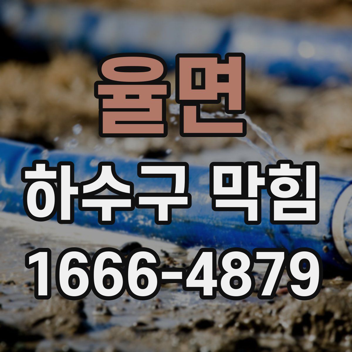 율면 하수구 막힘