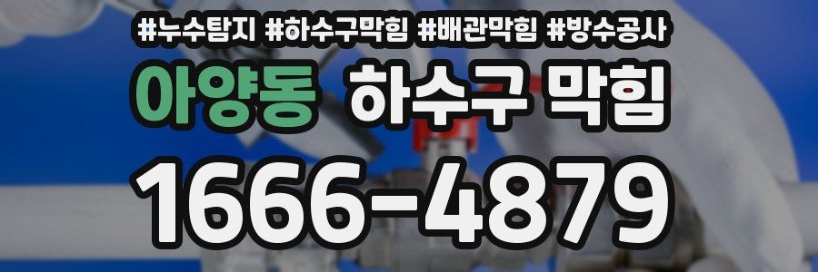 아양동 하수구 막힘