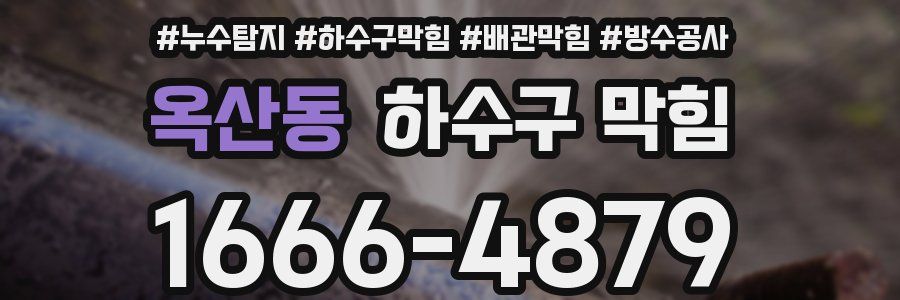 옥산동 하수구 막힘