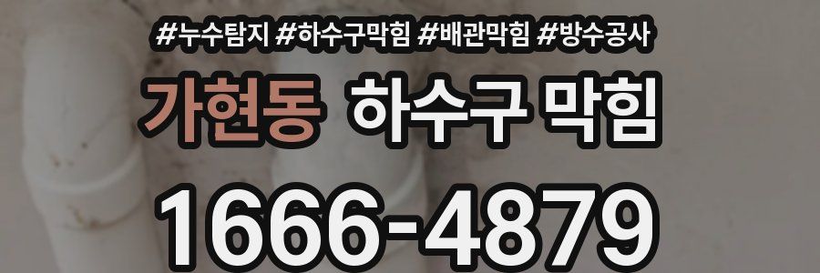 가현동 하수구 막힘