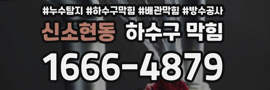 신소현동 하수구 막힘