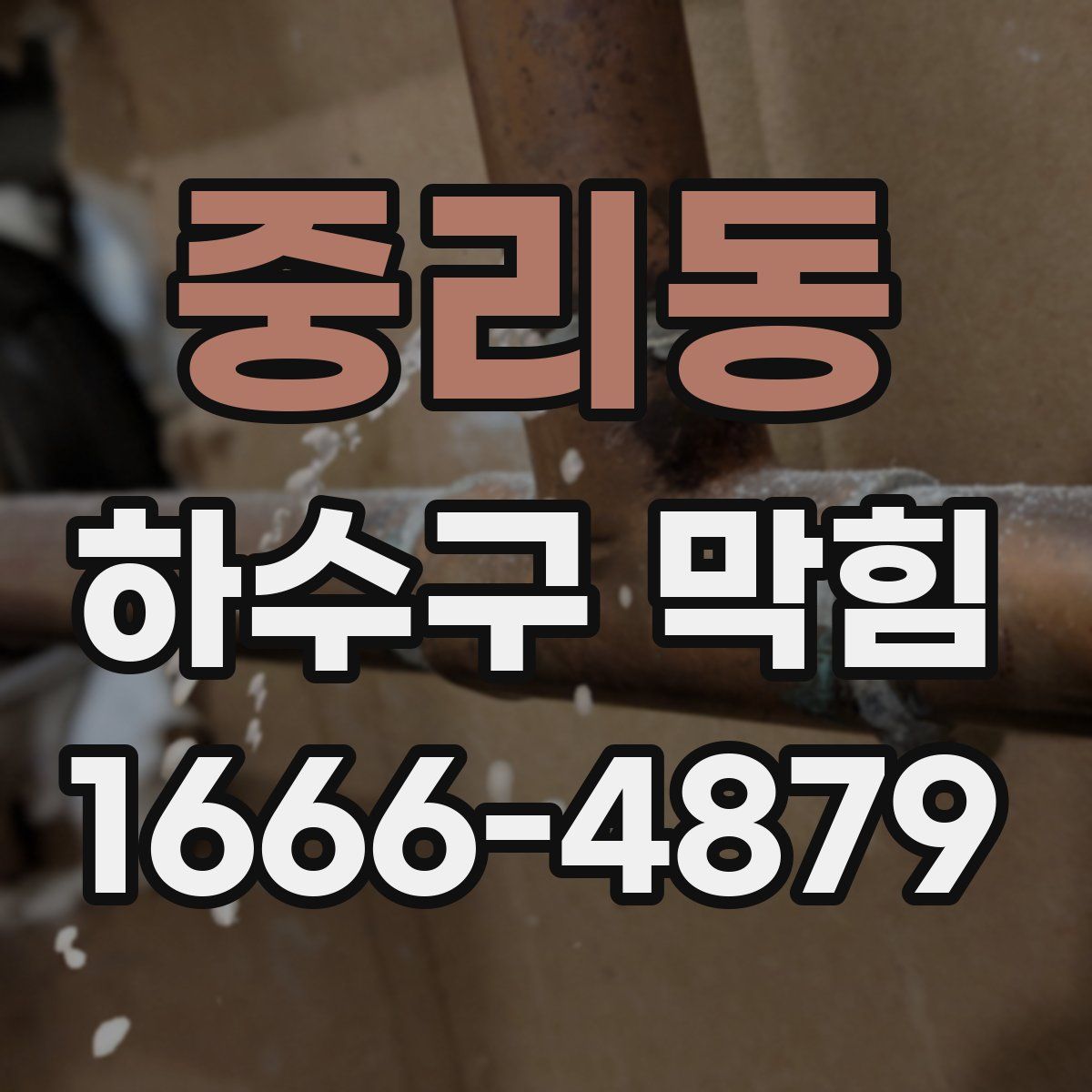 중리동 하수구 막힘