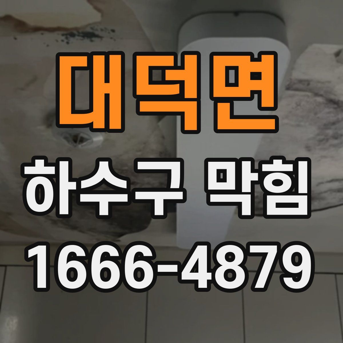 대덕면 하수구 막힘