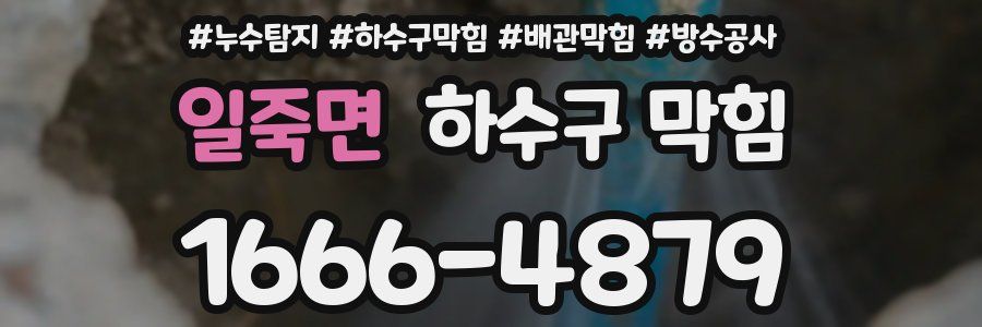 일죽면 하수구 막힘