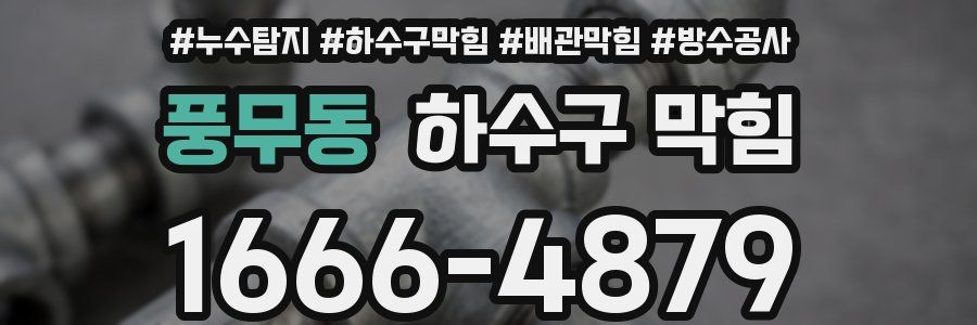 풍무동 하수구 막힘