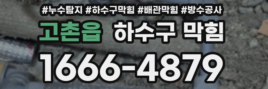 고촌읍 하수구 막힘