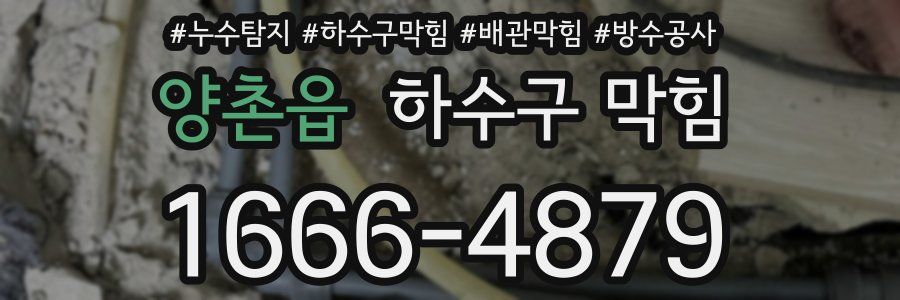 양촌읍 하수구 막힘