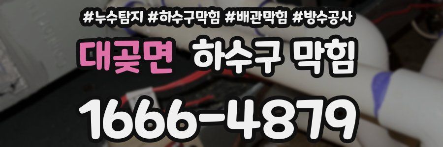 대곶면 하수구 막힘