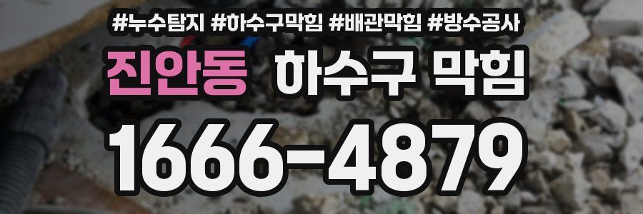 진안동 하수구 막힘