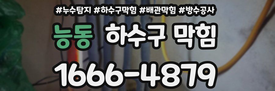 능동 하수구 막힘
