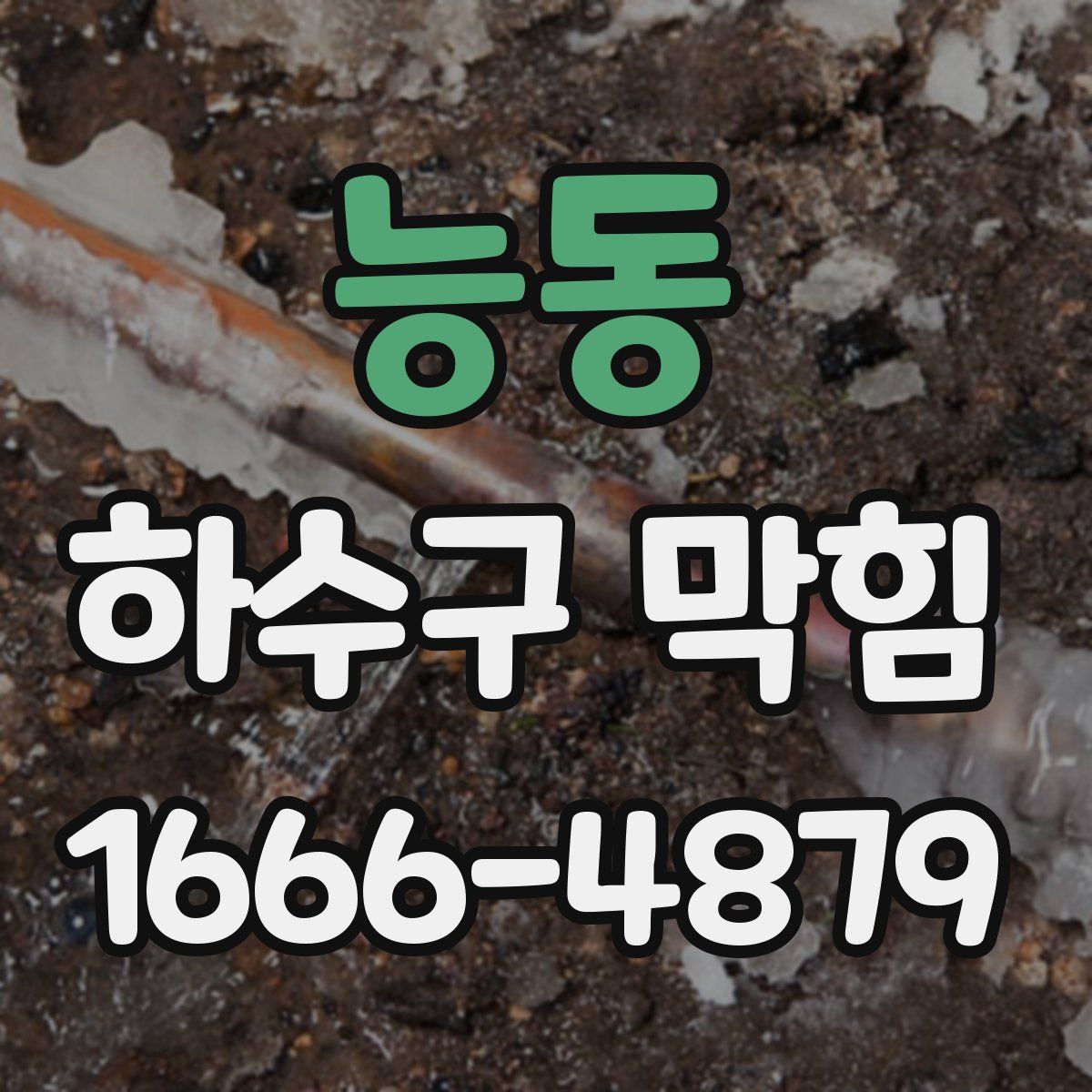 능동 하수구 막힘